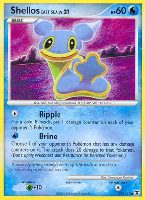 Pokemon TCG - Rising Rivals - Shellos East Sea - 79/111