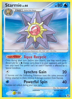 Pokemon TCG - Rising Rivals - Starmie - 50/111 - Reverse Holofoil