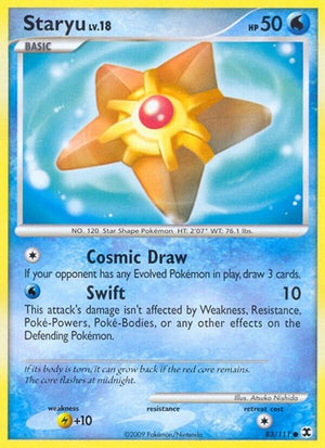 Pokemon TCG - Rising Rivals - Staryu - 83/111 - Reverse Holofoil
