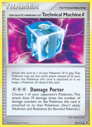 Pokemon TCG - Rising Rivals - Team Galactic's Invention G-107 Technical Mach. G - 95/111 - Reverse Holofoil