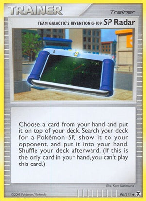 Pokemon TCG - Rising Rivals - Team Galactic's Invention G-109 SP Radar - 96/111 - Reverse Holofoil
