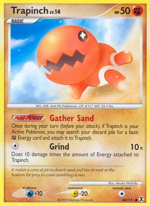 Pokemon TCG - Rising Rivals - Trapinch - 84/111 - Reverse Holofoil