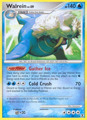 Pokemon TCG - Rising Rivals - Walrein - 36/111 - Reverse Holofoil