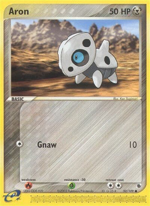 Pokemon TCG - EX Ruby & Sapphire - Aron - 50/109 - Reverse Holofoil