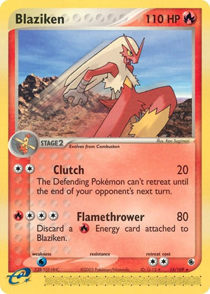 Pokemon TCG - EX Ruby & Sapphire - Blaziken - 15/109