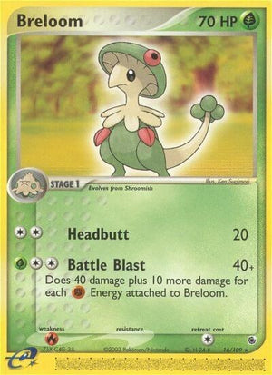 Pokemon TCG - EX Ruby & Sapphire - Breloom - 16/109 - Reverse Holofoil