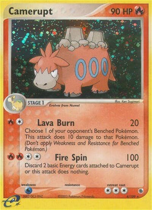 Pokemon TCG - EX Ruby & Sapphire - Camerupt - 4/109 - Holofoil