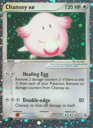 Pokemon TCG - EX Ruby & Sapphire - Chansey ex - 96/109 - Holofoil