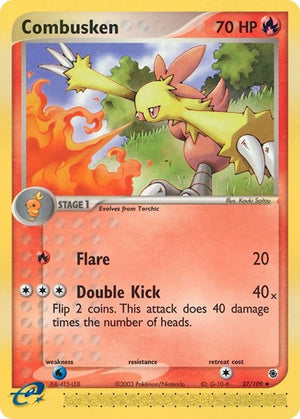 Pokemon TCG - EX Ruby & Sapphire - Combusken - 27/109 - Reverse Holofoil
