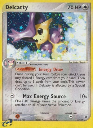 Pokemon TCG - EX Ruby & Sapphire - Delcatty - 5/109 - Holofoil