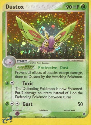Pokemon TCG - EX Ruby & Sapphire - Dustox - 6/109 - Reverse Holofoil