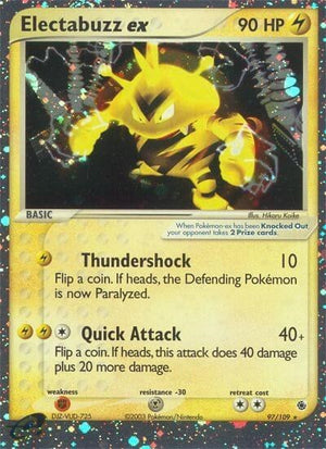 Pokemon TCG - EX Ruby & Sapphire - Electabuzz ex - 97/109 - Holofoil