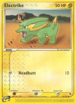Pokemon TCG - EX Ruby & Sapphire - Electrike - 52/109