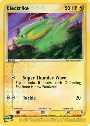 Pokemon TCG - EX Ruby & Sapphire - Electrike - 53/109