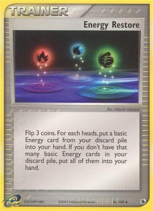 Pokemon TCG - EX Ruby & Sapphire - Energy Restore - 81/109 - Reverse Holofoil
