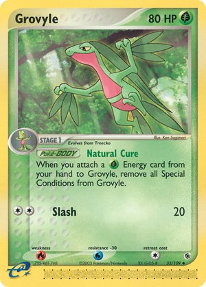 Pokemon TCG - EX Ruby & Sapphire - Grovyle - 32/109 - Reverse Holofoil