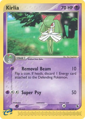 Pokemon TCG - EX Ruby & Sapphire - Kirlia - 34/109