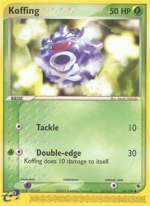 Pokemon TCG - EX Ruby & Sapphire - Koffing - 54/109