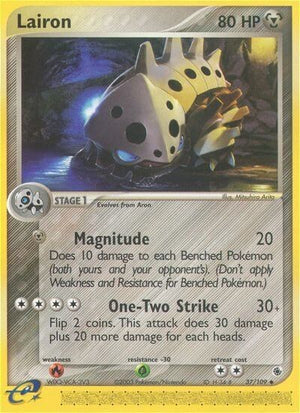 Pokemon TCG - EX Ruby & Sapphire - Lairon - 37/109 - Reverse Holofoil
