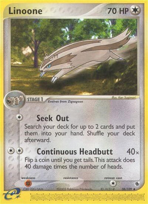 Pokemon TCG - EX Ruby & Sapphire - Linoone - 38/109 - Reverse Holofoil