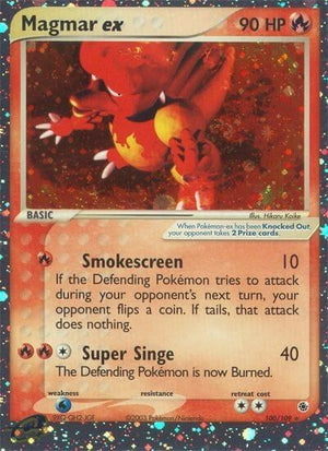 Pokemon TCG - EX Ruby & Sapphire - Magmar ex - 100/109 - Holofoil