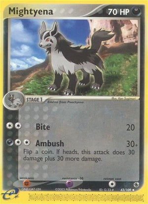 Pokemon TCG - EX Ruby & Sapphire - Mightyena - 42/109
