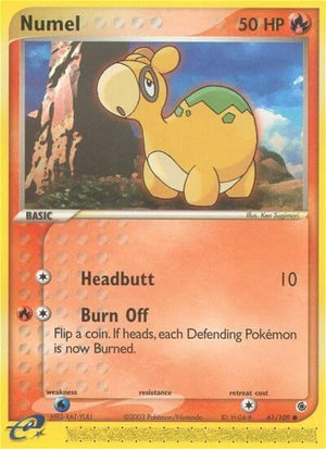 Pokemon TCG - EX Ruby & Sapphire - Numel - 61/109
