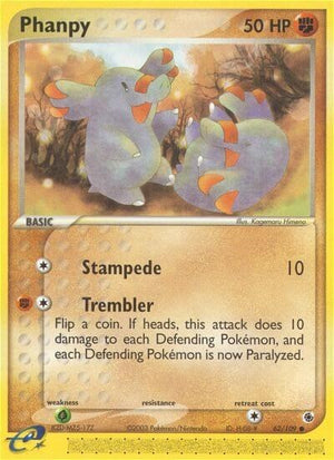 Pokemon TCG - EX Ruby & Sapphire - Phanpy - 62/109