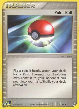 Pokemon TCG - EX Ruby & Sapphire - Poke Ball - 86/109 - Reverse Holofoil