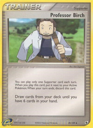 Pokemon TCG - EX Ruby & Sapphire - Professor Birch - 89/109 - Reverse Holofoil