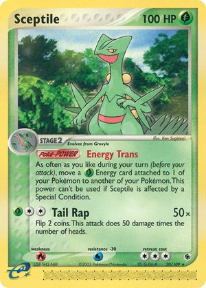 Pokemon TCG - EX Ruby & Sapphire - Sceptile - 20/109 - Reverse Holofoil