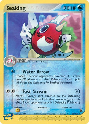 Pokemon TCG - EX Ruby & Sapphire - Seaking - 21/109