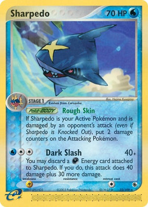 Pokemon TCG - EX Ruby & Sapphire - Sharpedo - 22/109 - Reverse Holofoil
