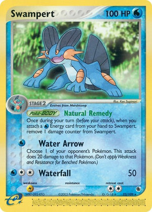 Pokemon TCG - EX Ruby & Sapphire - Swampert - 23/109 - Reverse Holofoil