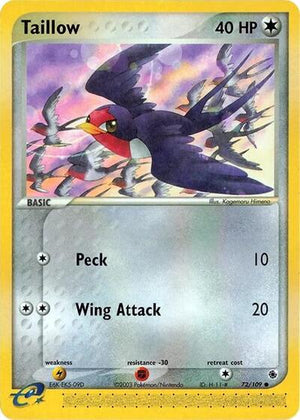 Pokemon TCG - EX Ruby & Sapphire - Taillow - 72/109 - Reverse Holofoil