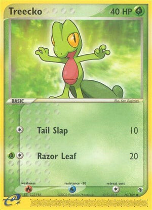 Pokemon TCG - EX Ruby & Sapphire - Treecko - 76/109 - Reverse Holofoil