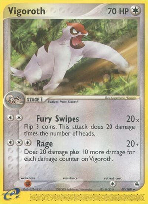 Pokemon TCG - EX Ruby & Sapphire - Vigoroth - 47/109