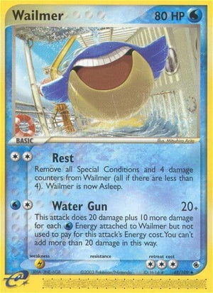 Pokemon TCG - EX Ruby & Sapphire - Wailmer - 48/109 - Reverse Holofoil