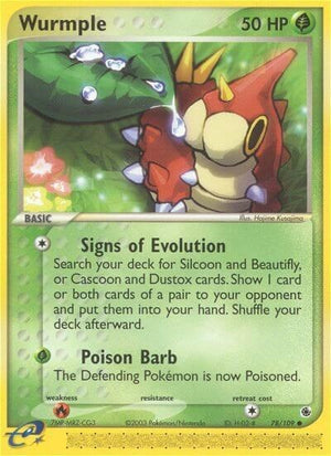 Pokemon TCG - EX Ruby & Sapphire - Wurmple - 78/109