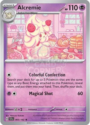 Pokemon TCG - SV07: Stellar Crown - Alcremie - 065/142 - Holofoil