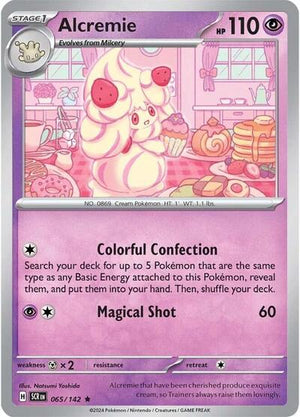 Pokemon TCG - SV07: Stellar Crown - Alcremie - 065/142 - Reverse Holofoil