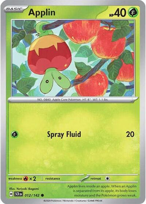 Pokemon TCG - SV07: Stellar Crown - Applin - 012/142 - Reverse Holofoil