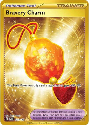 Pokemon TCG - SV07: Stellar Crown - Bravery Charm - 175/142 - Holofoil