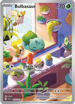 Pokemon TCG - SV07: Stellar Crown - Bulbasaur - 143/142 - Holofoil