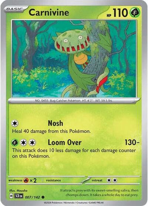 Pokemon TCG - SV07: Stellar Crown - Carnivine - 007/142