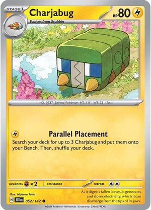 Pokemon TCG - SV07: Stellar Crown - Charjabug - 052/142