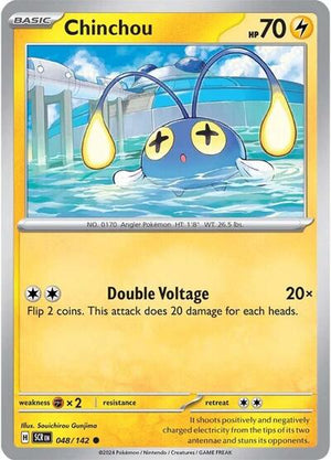 Pokemon TCG - SV07: Stellar Crown - Chinchou - 048/142