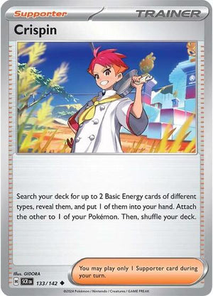 Pokemon TCG - SV07: Stellar Crown - Crispin - 133/142 - Reverse Holofoil