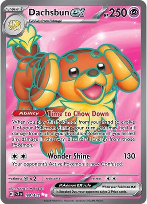 Pokemon TCG - SV07: Stellar Crown - Dachsbun ex - 160/142 - Holofoil