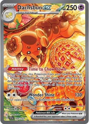 Pokemon TCG - SV07: Stellar Crown - Dachsbun ex - 169/142 - Holofoil